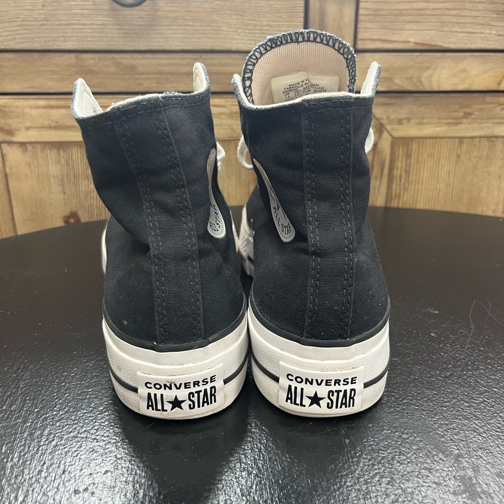 Converse CTAS Lift Black Platform High-Top Sneakers Women’s Size 7.5 - Picture 6 of 11